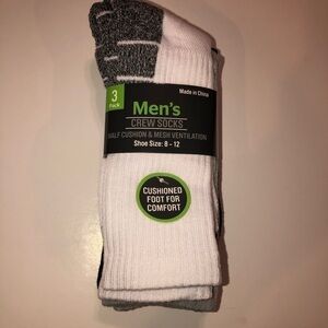 Men’s crew socks size 8-12  NEW!